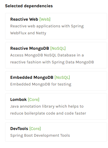 spring boot mongodb embedded