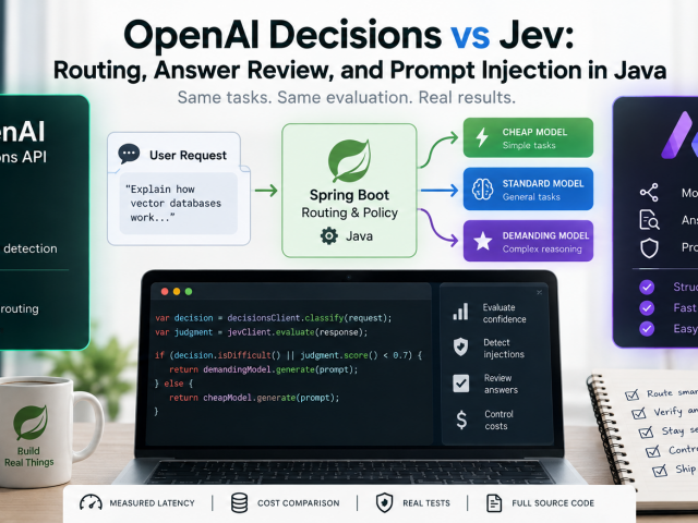 OpenAI Decisions vs Jev: Routing, Answer Review, and Prompt Injection in Java