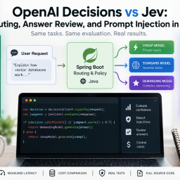 OpenAI Decisions vs Jev: Routing, Answer Review, and Prompt Injection in Java